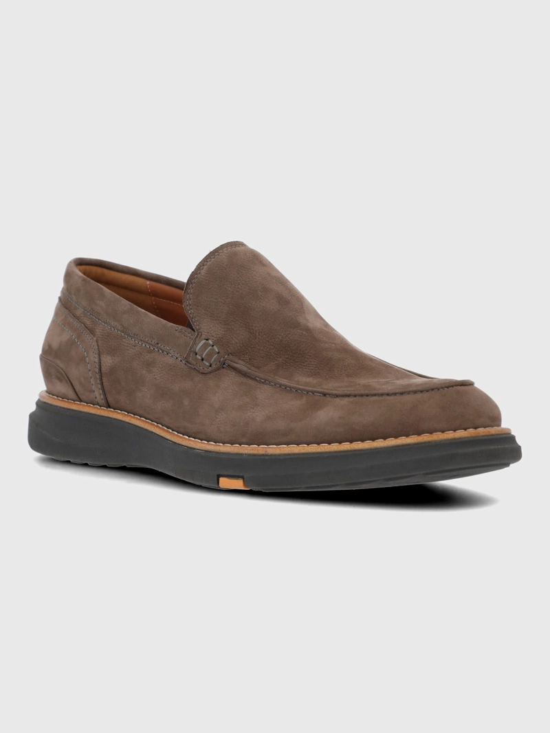 MOCASIN CUERO HOMBRE SAMAR CAFE  HUSH PUPPIES - 1