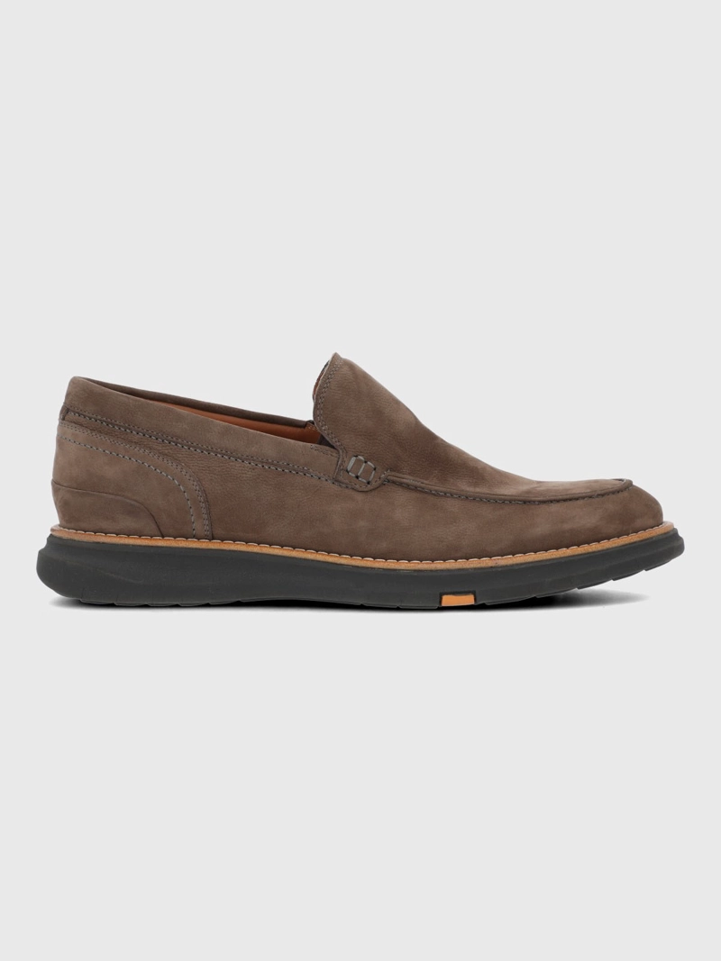 MOCASIN CUERO HOMBRE SAMAR CAFE  HUSH PUPPIES - 2