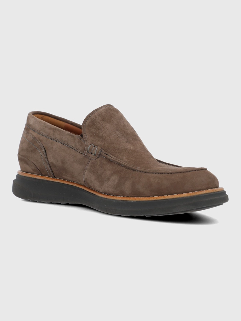 MOCASIN CUERO HOMBRE SAMAR CAFE  HUSH PUPPIES - 6