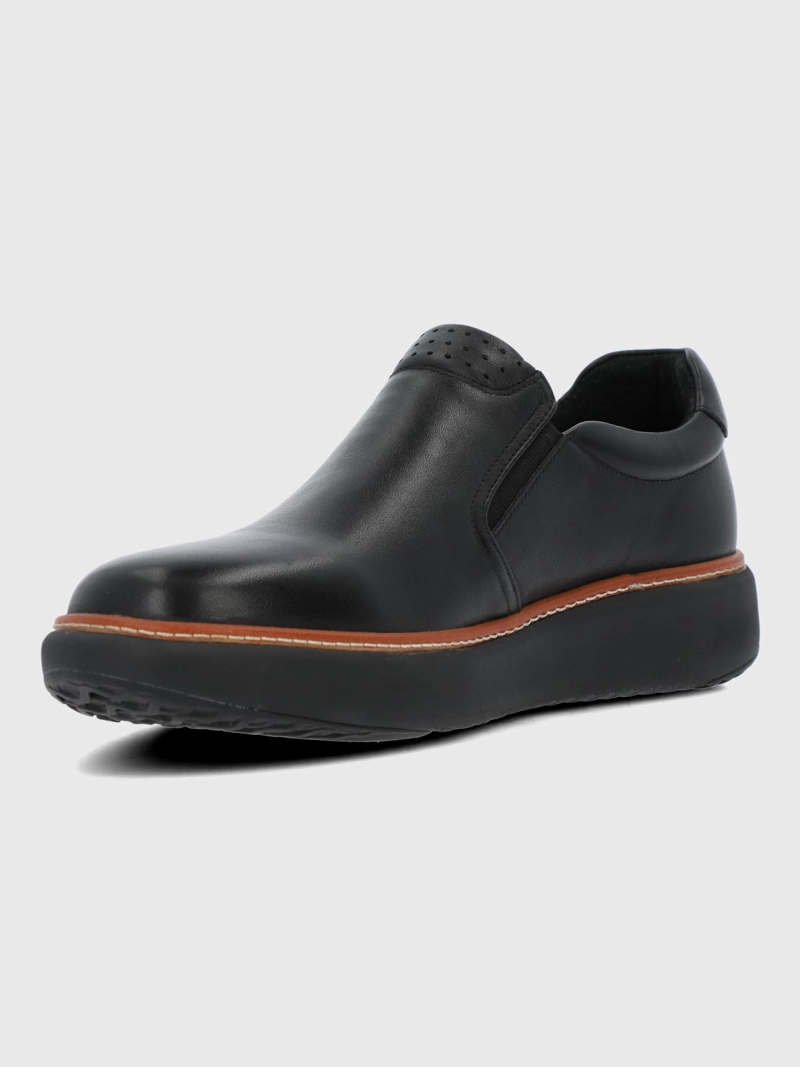 SLIP ON CUERO HOMBRE LITE G NEGRO HUSH PUPPIES - 4