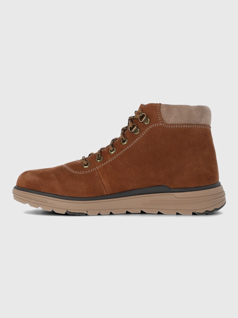 BOTIN CUERO HOMBRE JORANO CAFE  CLARO HUSH PUPPIES - 5