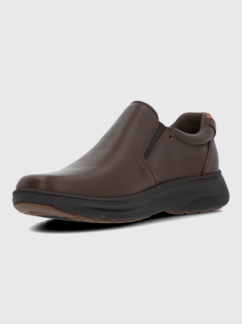 SLIP ON CUERO HOMBRE HUNT II CAFE  HUSH PUPPIES - 6