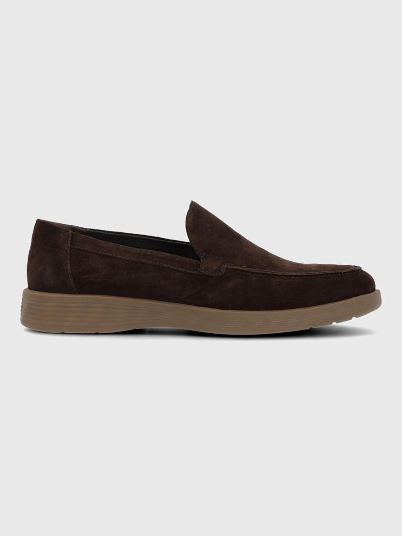 MOCASIN CUERO HOMBRE SPINAL MOC CAFE  HUSH PUPPIES - 2