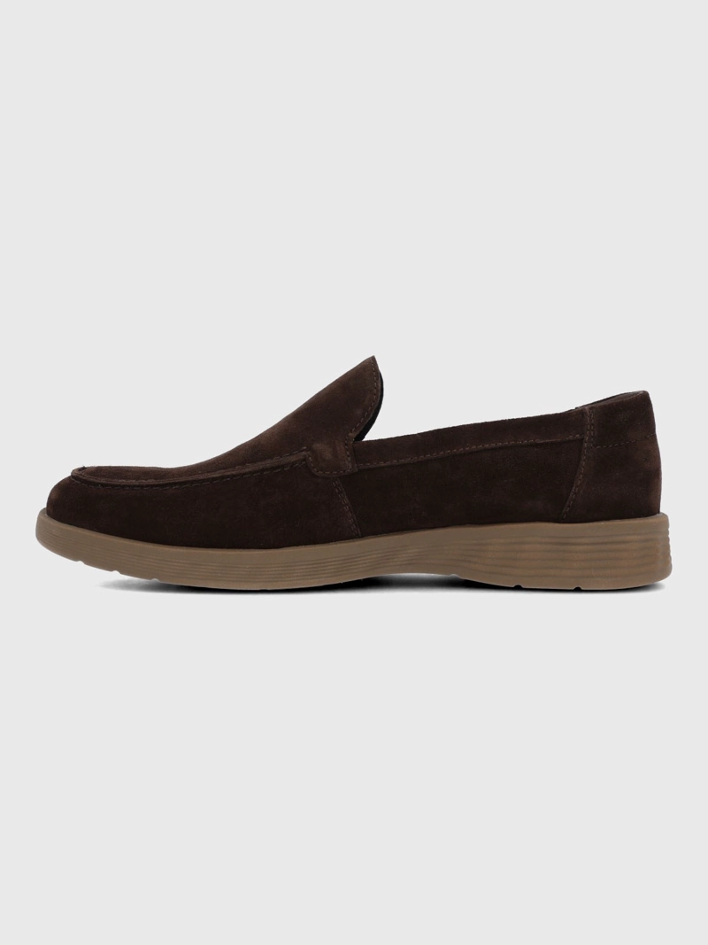 MOCASIN CUERO HOMBRE SPINAL MOC CAFE  HUSH PUPPIES - 5