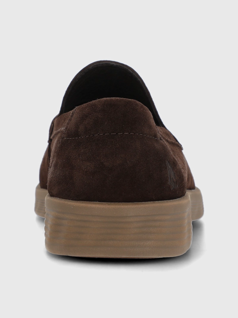 MOCASIN CUERO HOMBRE SPINAL MOC CAFE  HUSH PUPPIES - 7