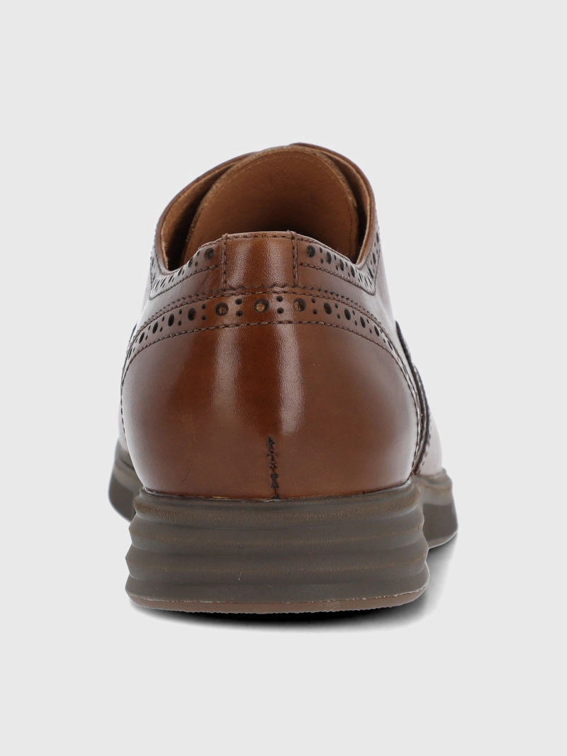 ZAPATO CUERO HOMBRE WING FLEX CAFE  HUSH PUPPIES - 7