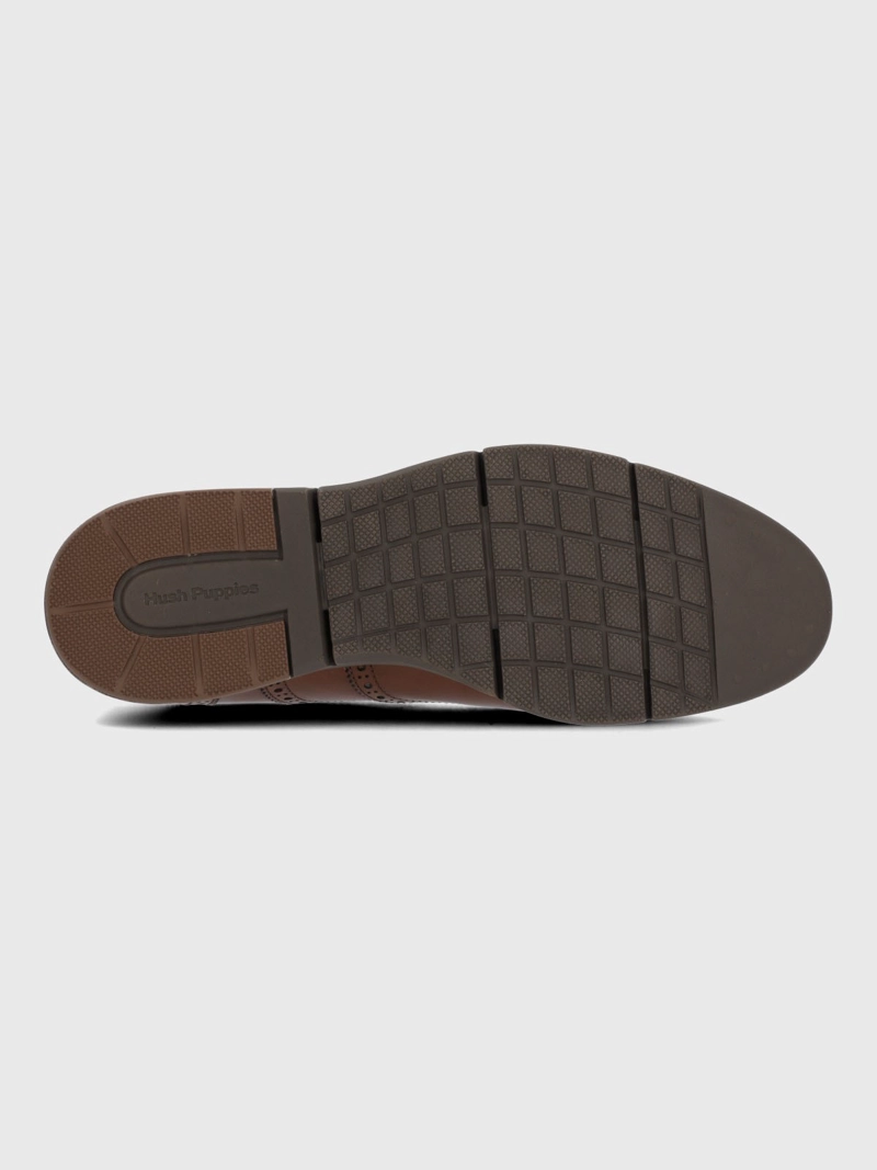 ZAPATO CUERO HOMBRE WING FLEX CAFE  HUSH PUPPIES - 8