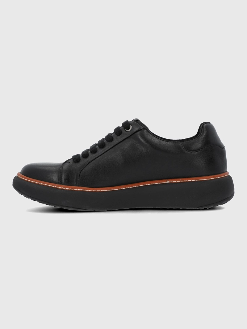 ZAPATILLA CUERO HOMBRE FORCE G NEGRA HUSH PUPPIES - 2