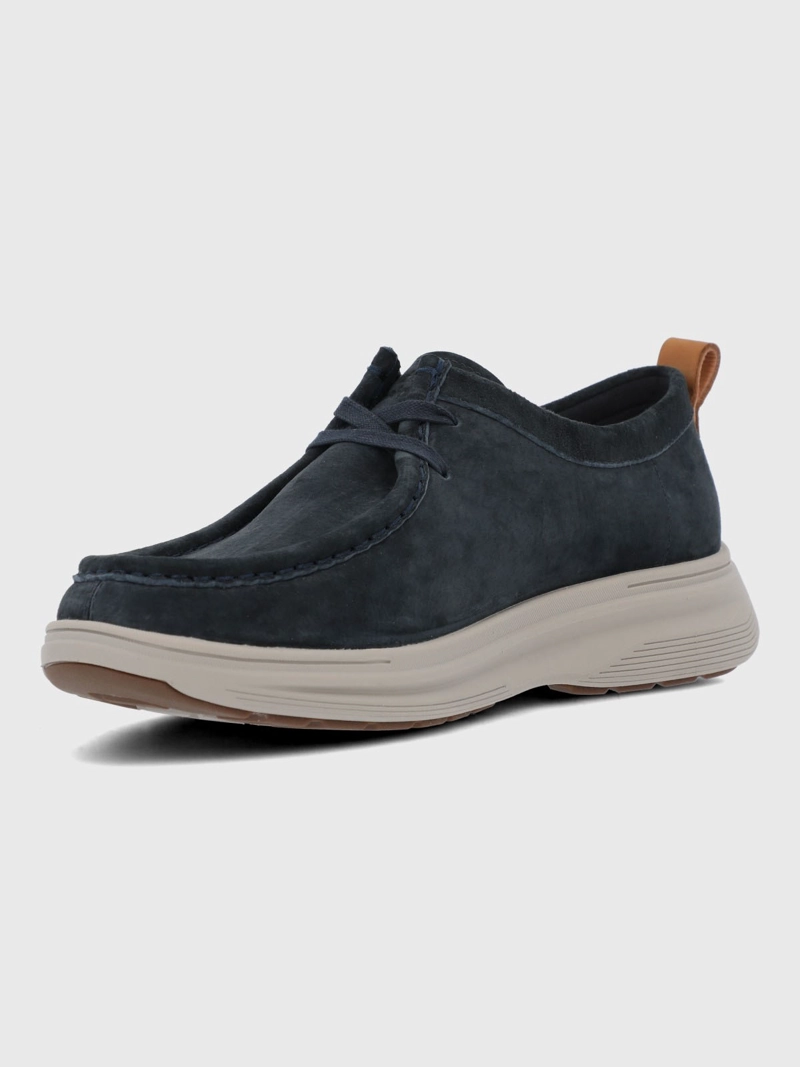 ZAPATO CUERO HOMBRE WALLS AZUL HUSH PUPPIES - 6