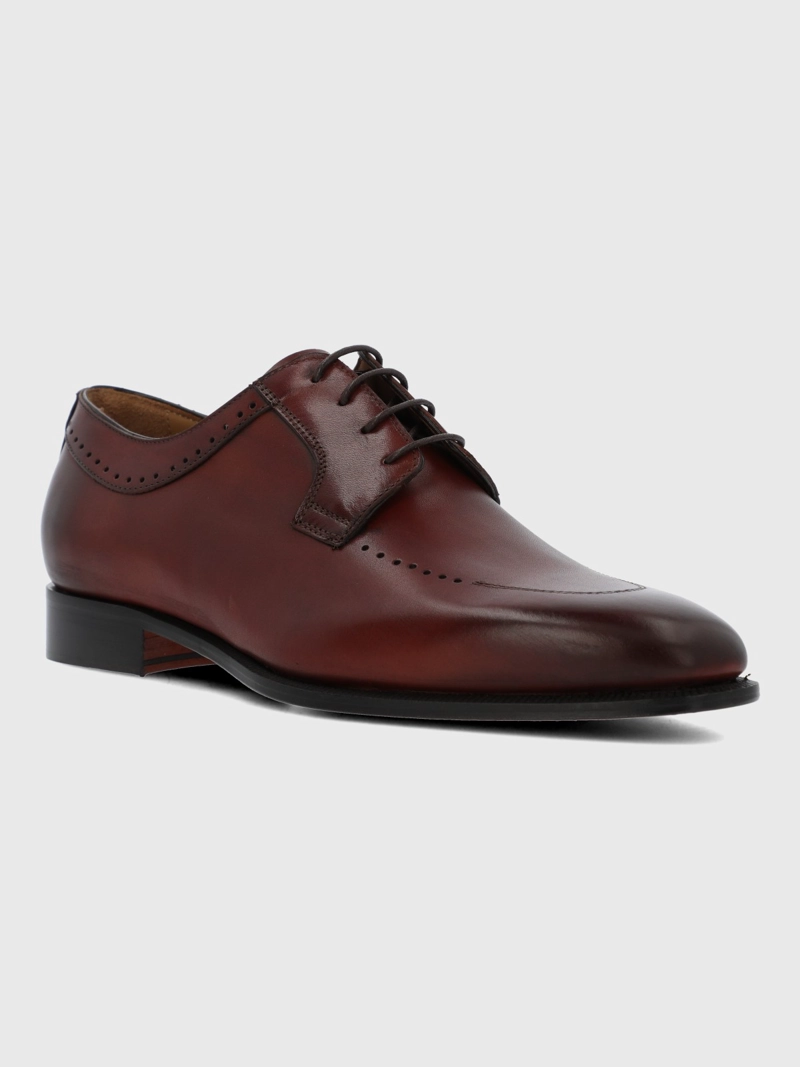 ZAPATO ITALIANO CUERO LETTO CAFE  HUSH PUPPIES - 1