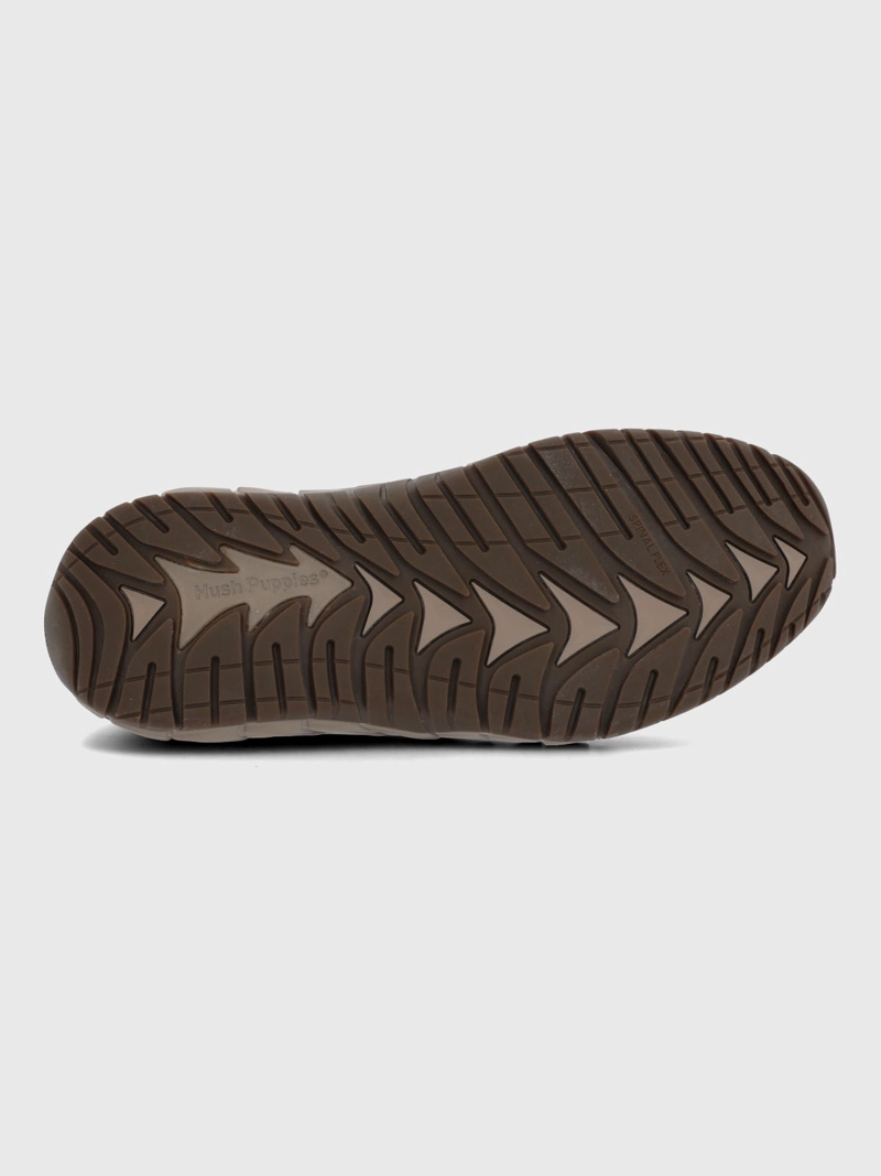 SLIP ON CUERO HOMBRE TORNNADO GRIS HUSH PUPPIES - 6