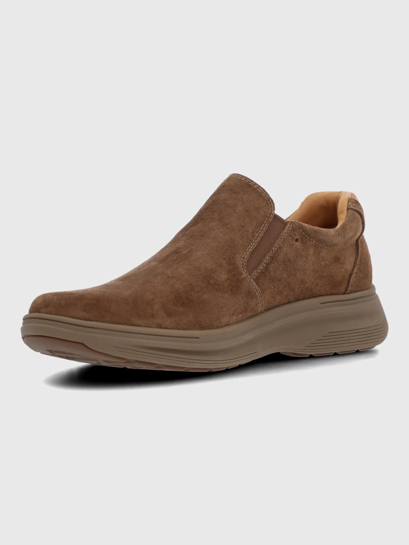 SLIP ON CUERO HOMBRE HUNT II CAFE  HUSH PUPPIES - 6