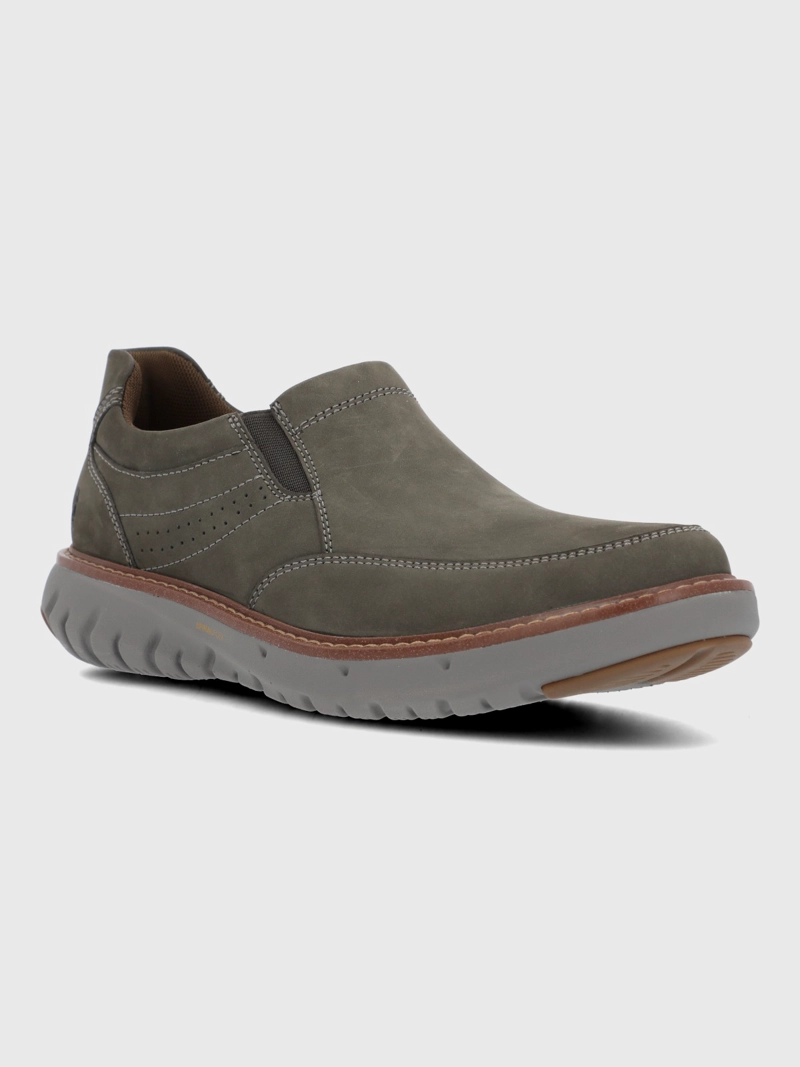 SLIP ON CUERO HOMBRE SMART SLOP GREY HUSH PUPPIES - 1