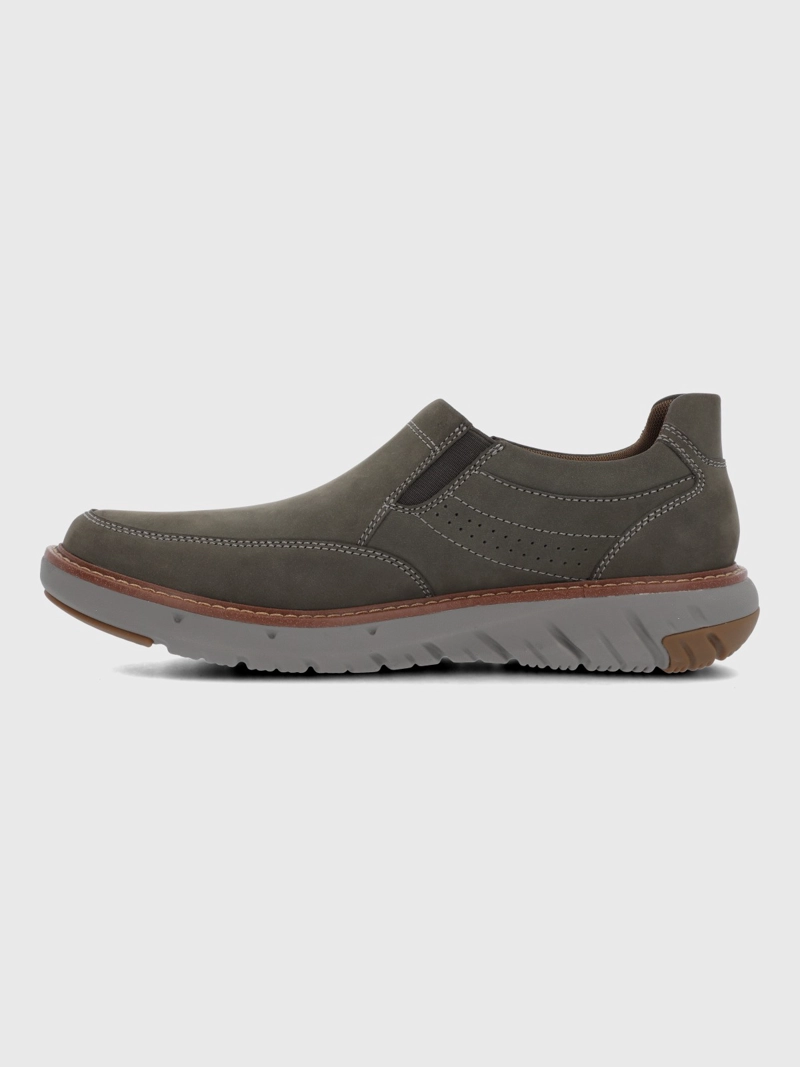 SLIP ON CUERO HOMBRE SMART SLOP GREY HUSH PUPPIES - 5