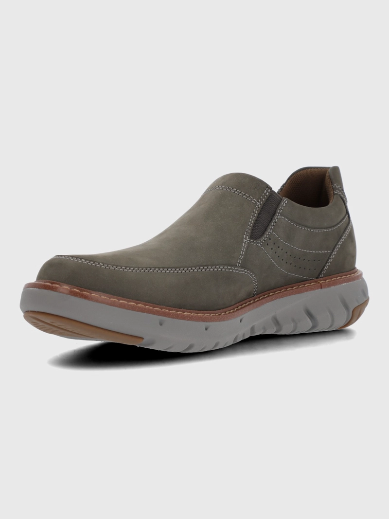 SLIP ON CUERO HOMBRE SMART SLOP GREY HUSH PUPPIES - 6