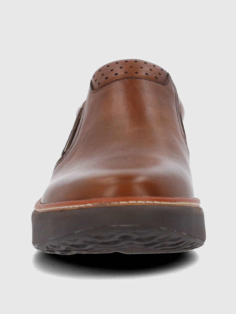 SLIP ON CUERO HOMBRE LITE G CAFE  HUSH PUPPIES - 4