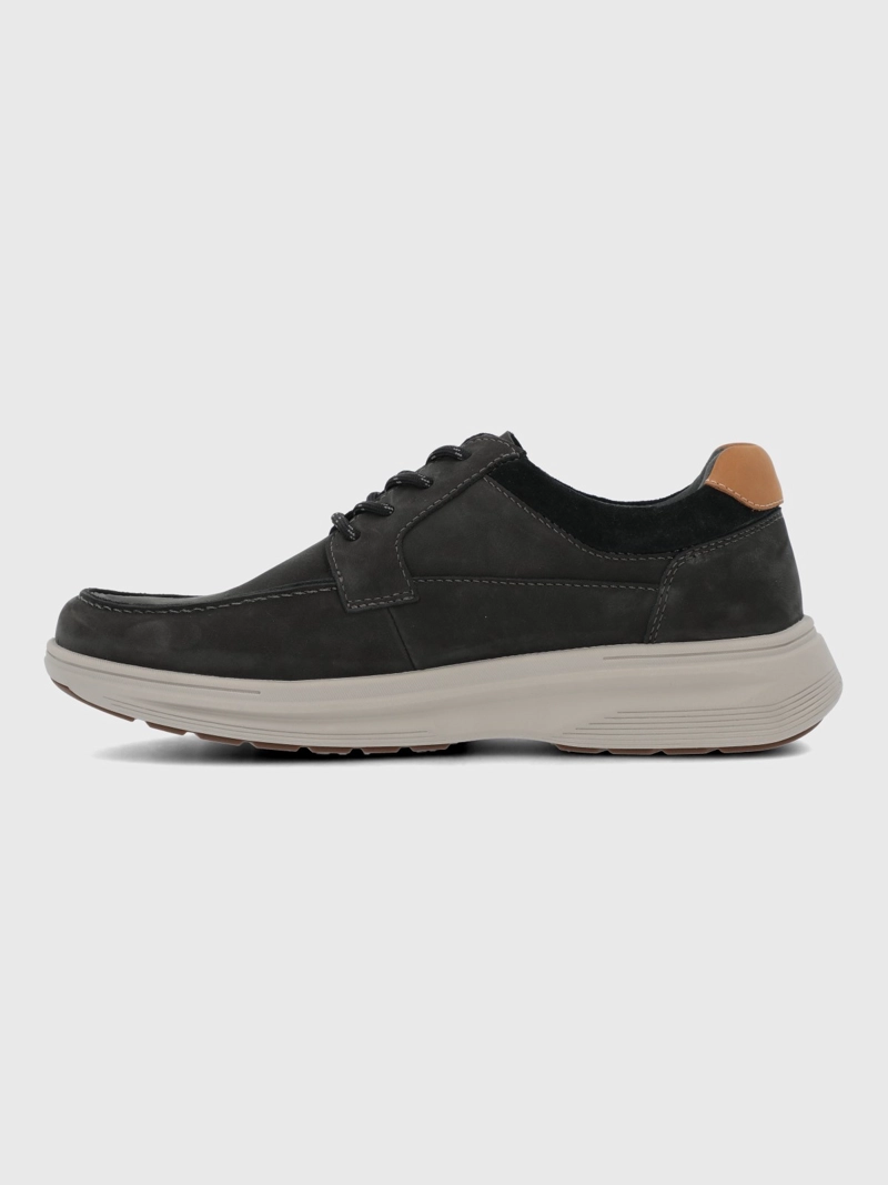 ZAPATILLA CUERO HOMBRE MOLTE GRIS HUSH PUPPIES - 4