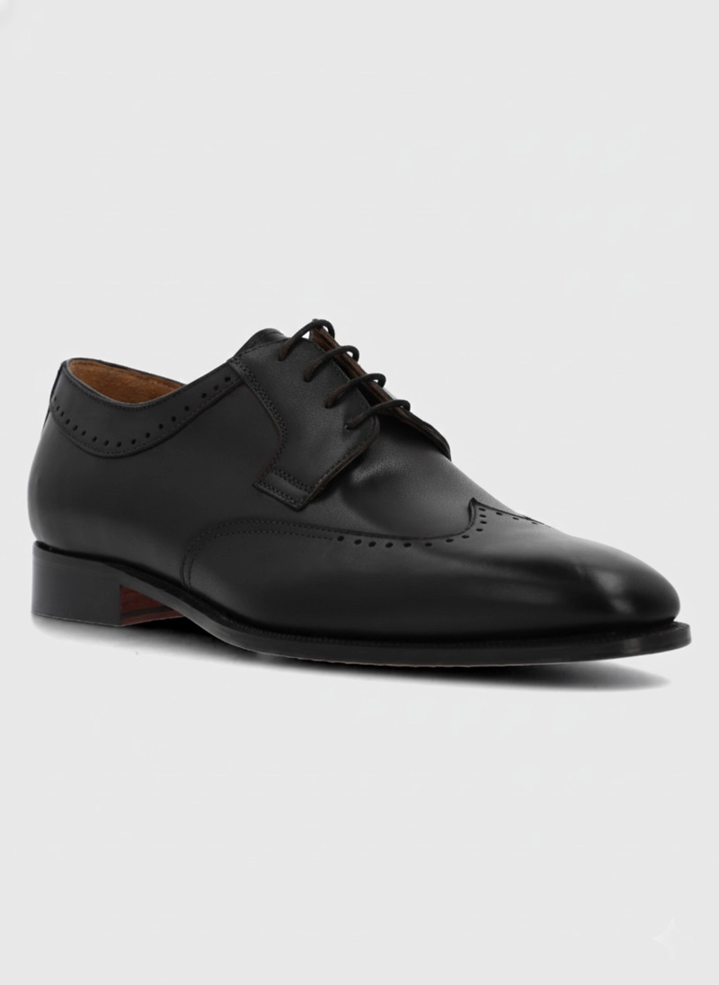 ZAPATO ITALIANO CUERO LORENZ NEGRO HUSH PUPPIES - 1