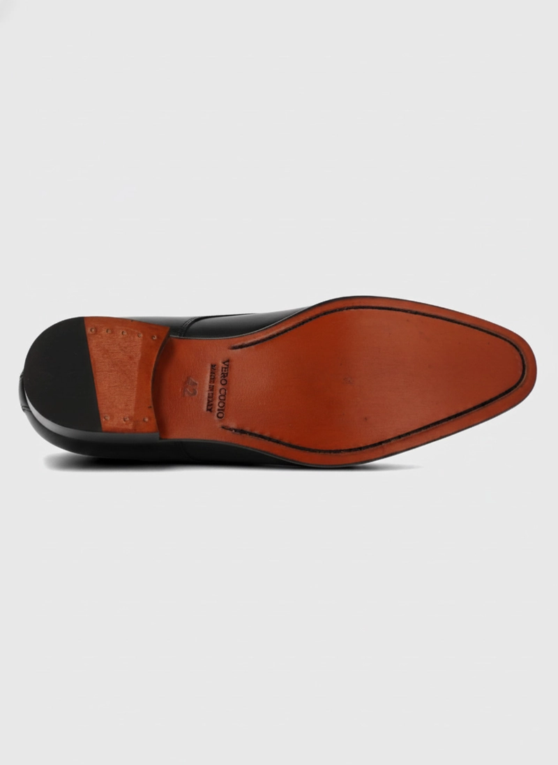 ZAPATO ITALIANO CUERO LORENZ NEGRO HUSH PUPPIES - 8