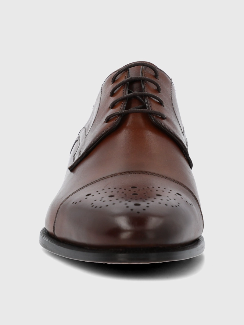 ZAPATO ITALIANO CUERO LUGGI CAFE  HUSH PUPPIES - 4