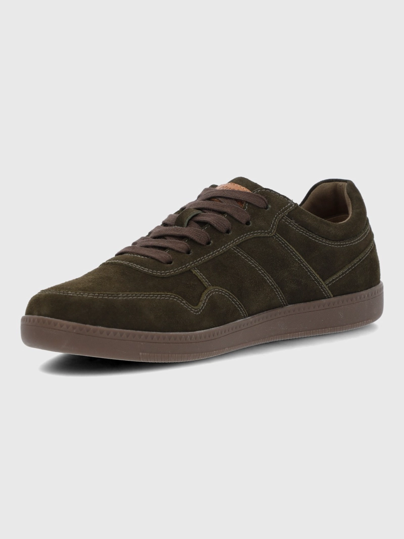 ZAPATILLA CUERO HOMBRE MARE CAFE  HUSH PUPPIES - 5