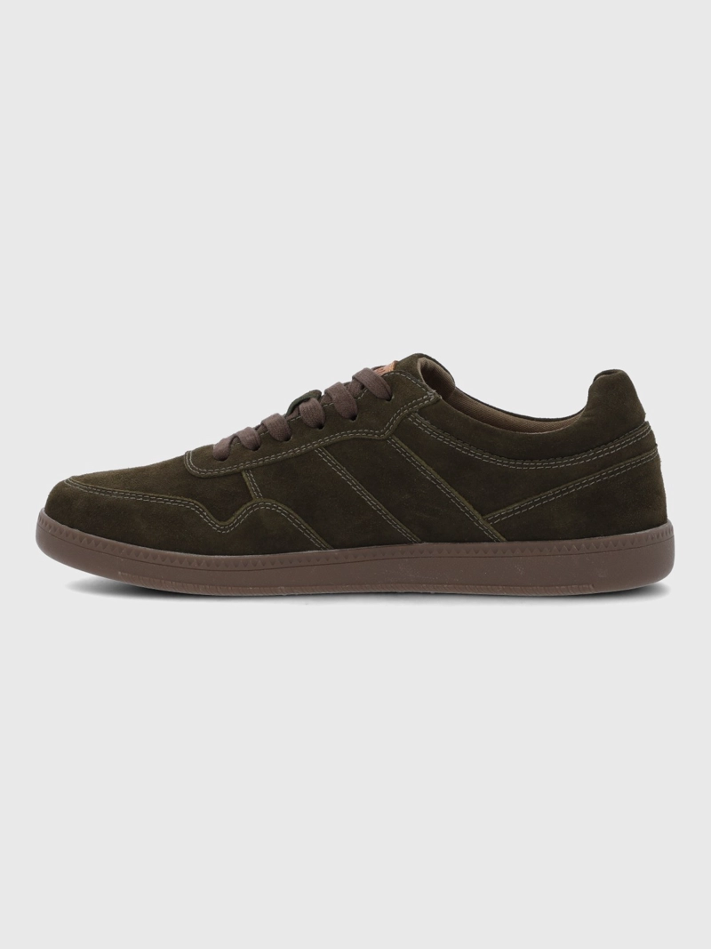 ZAPATILLA CUERO HOMBRE MARE CAFE  HUSH PUPPIES - 6