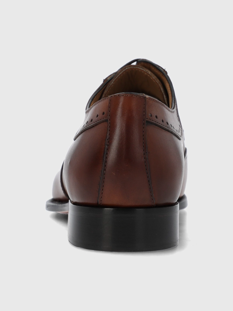 ZAPATO ITALIANO CUERO LORENZ CAFE  HUSH PUPPIES - 5
