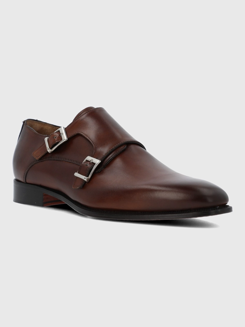 ZAPATO ITALIANO CUERO GELTO CAFE  HUSH PUPPIES - 1