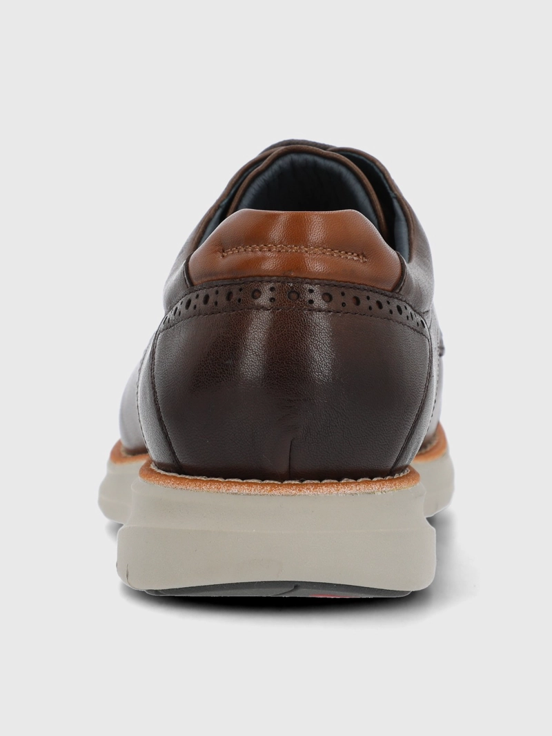 ZAPATO CUERO HOMBRE SEQUIO CAFE  HUSH PUPPIES - 7