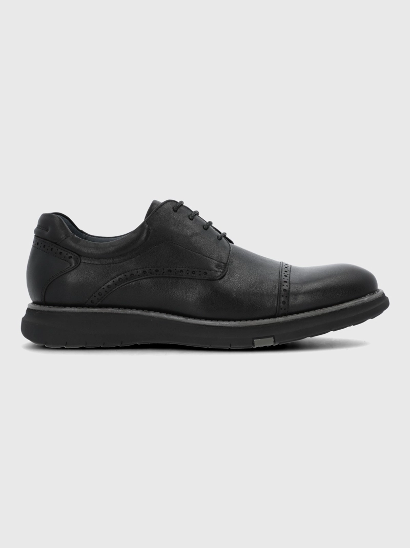 ZAPATO CUERO HOMBRE SEQUIO NEGRO HUSH PUPPIES - 2