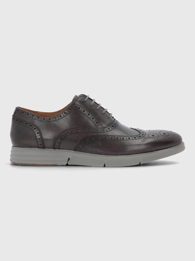 ZAPATO CUERO HOMBRE WING FLEX GRIS HUSH PUPPIES - 2