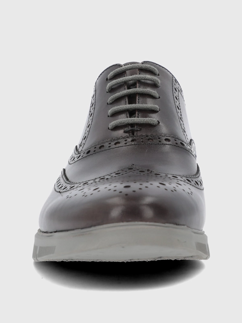 ZAPATO CUERO HOMBRE WING FLEX GRIS HUSH PUPPIES - 4