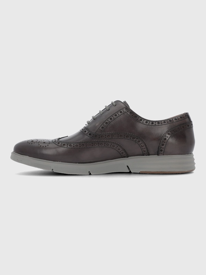 ZAPATO CUERO HOMBRE WING FLEX GRIS HUSH PUPPIES - 5