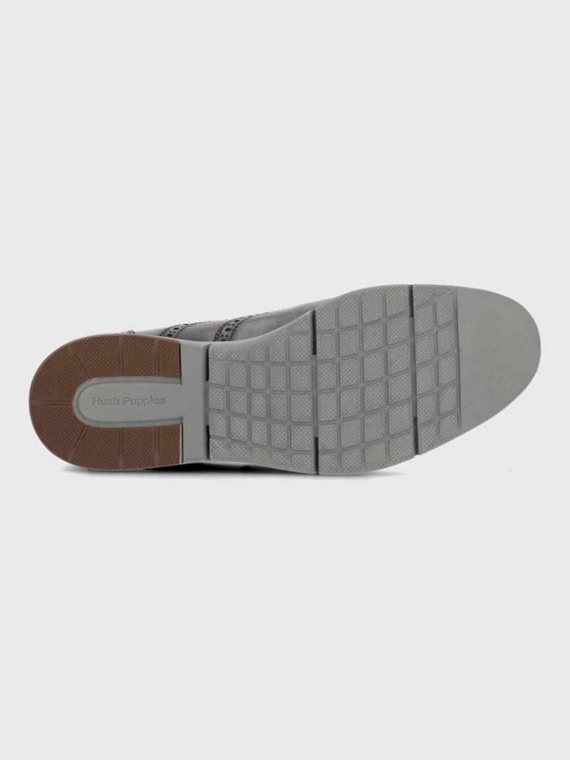 ZAPATO CUERO HOMBRE WING FLEX GRIS HUSH PUPPIES - 8