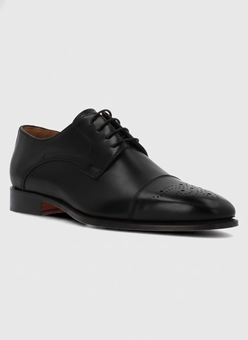 ZAPATO ITALIANO CUERO LUGGI NEGRO HUSH PUPPIES - 1