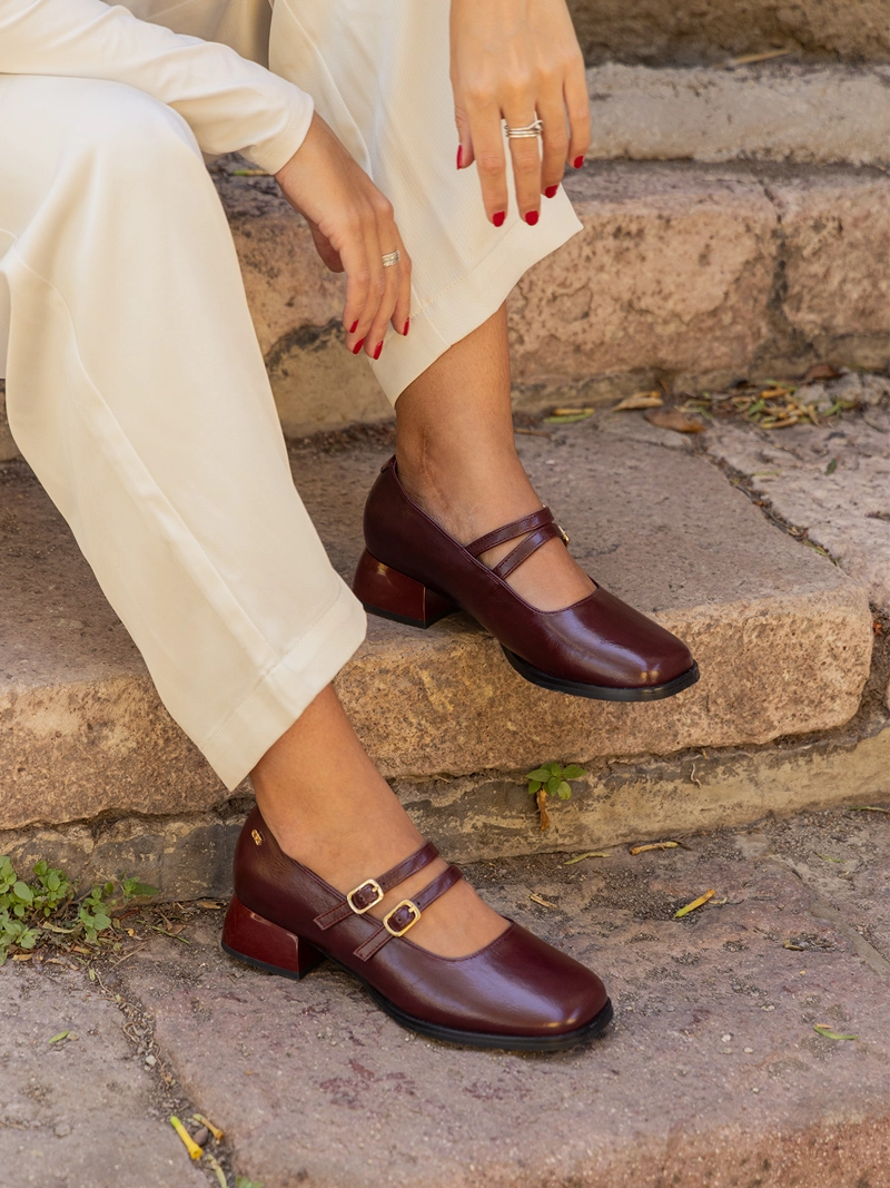 ZAPATO MUJER ROSA VINO AZALEIA - 2