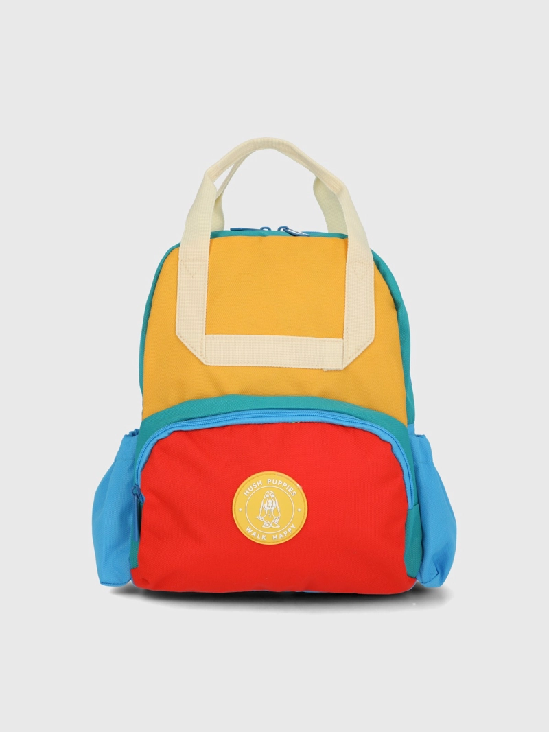 MOCHILA NIÑO COLOR MINI BACKPACK AMARILLO HUSH PUPPIES KIDS - 1