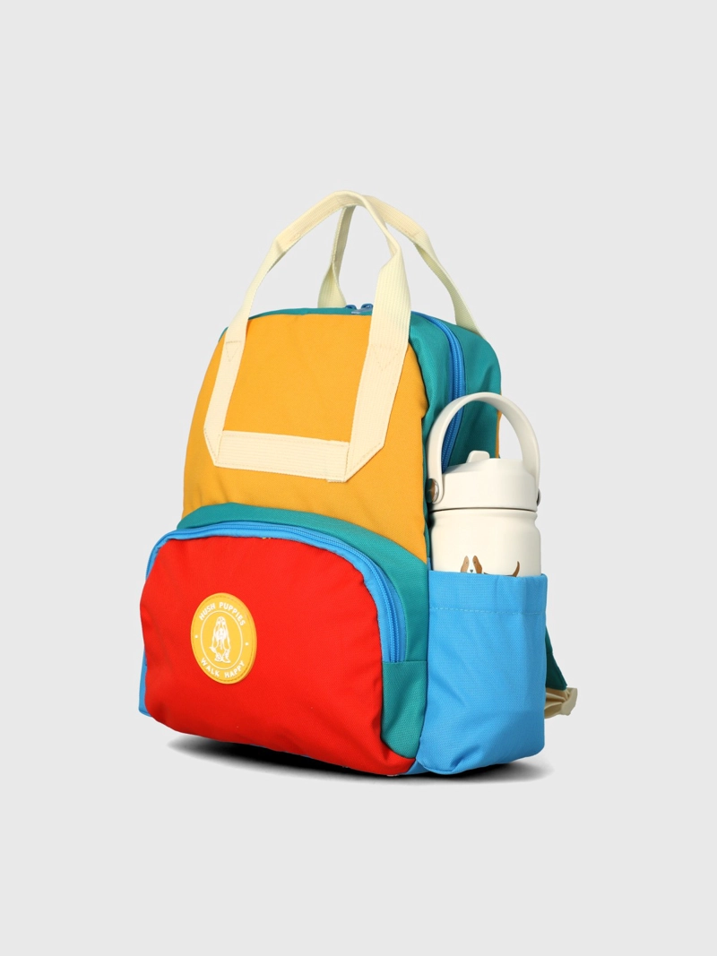 MOCHILA NIÑO COLOR MINI BACKPACK AMARILLO HUSH PUPPIES KIDS - 4