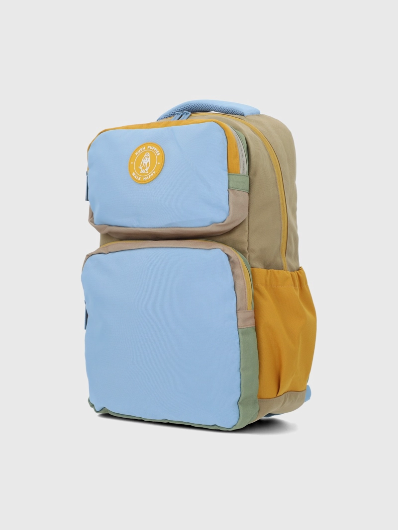 MOCHILA NIÑO COLOR BACKPACK CELESTE HUSH PUPPIES KIDS - 2
