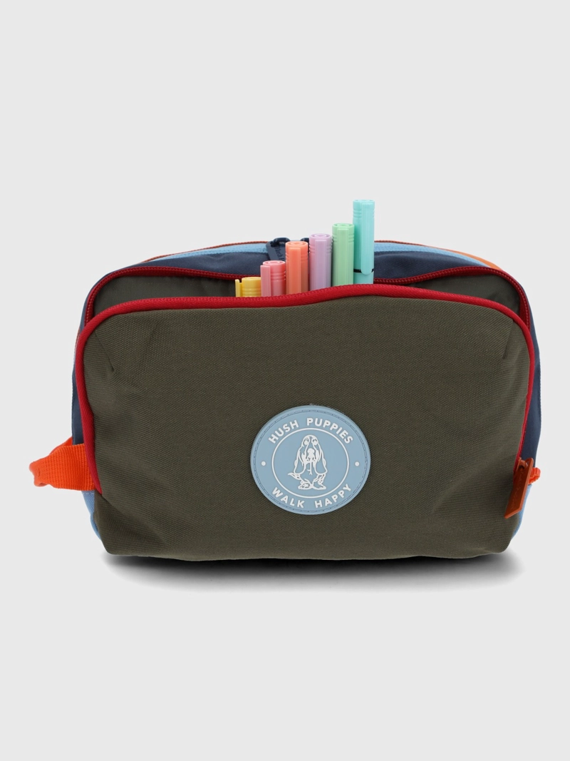 ESTUCHE NIÑO COLOR PENCILCASE VERDE HUSH PUPPIES KIDS - 5