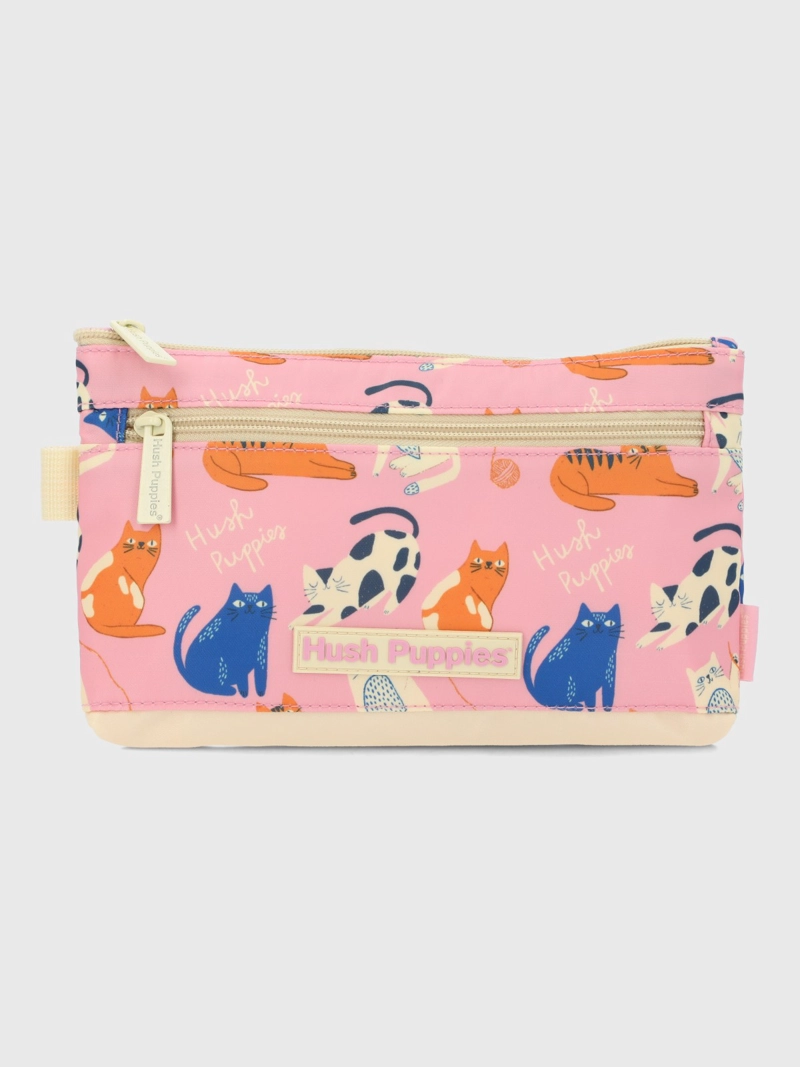 MOCHILA NIÑA CAT PENCILCASE ROSADO HUSH PUPPIES KIDS - 1
