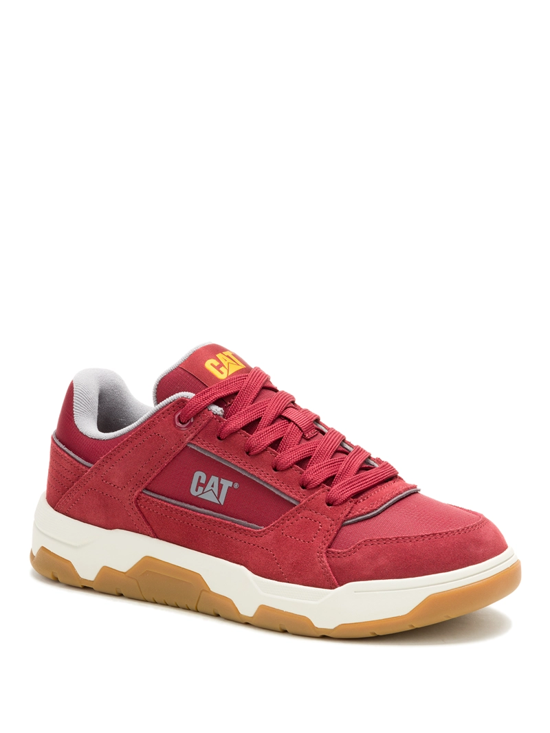 ZAPATILLA C/CAÑA CUERO HOMBRE THEOREM ROJO CAT - 1