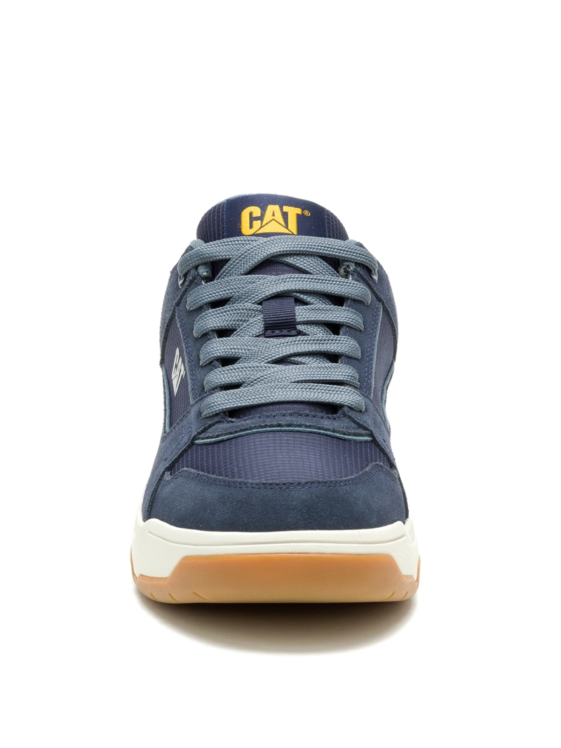 ZAPATILLA C/CAÑA CUERO HOMBRE THEOREM MID AZUL CAT - 5