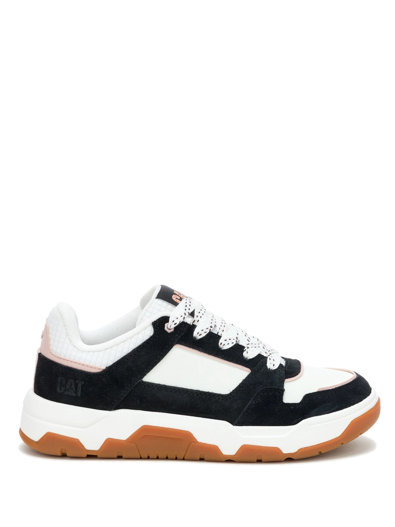 ZAPATILLA CUERO MUJER SCRIPT NEGRO CAT - 2