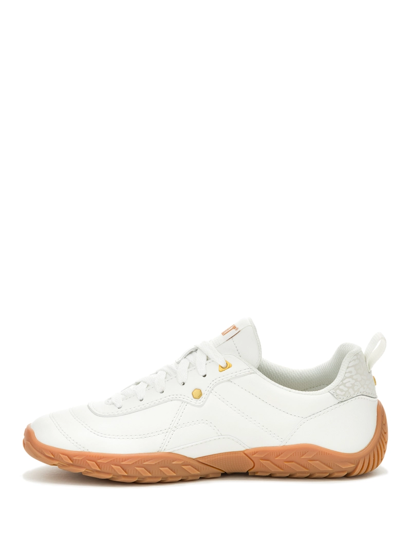 ZAPATILLA CUERO MUJER TRACK MODE BLANCO CAT - 4