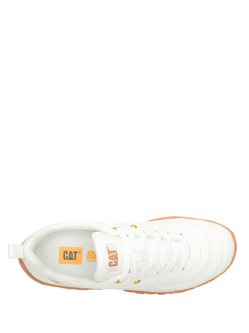 ZAPATILLA CUERO MUJER TRACK MODE BLANCO CAT - 6
