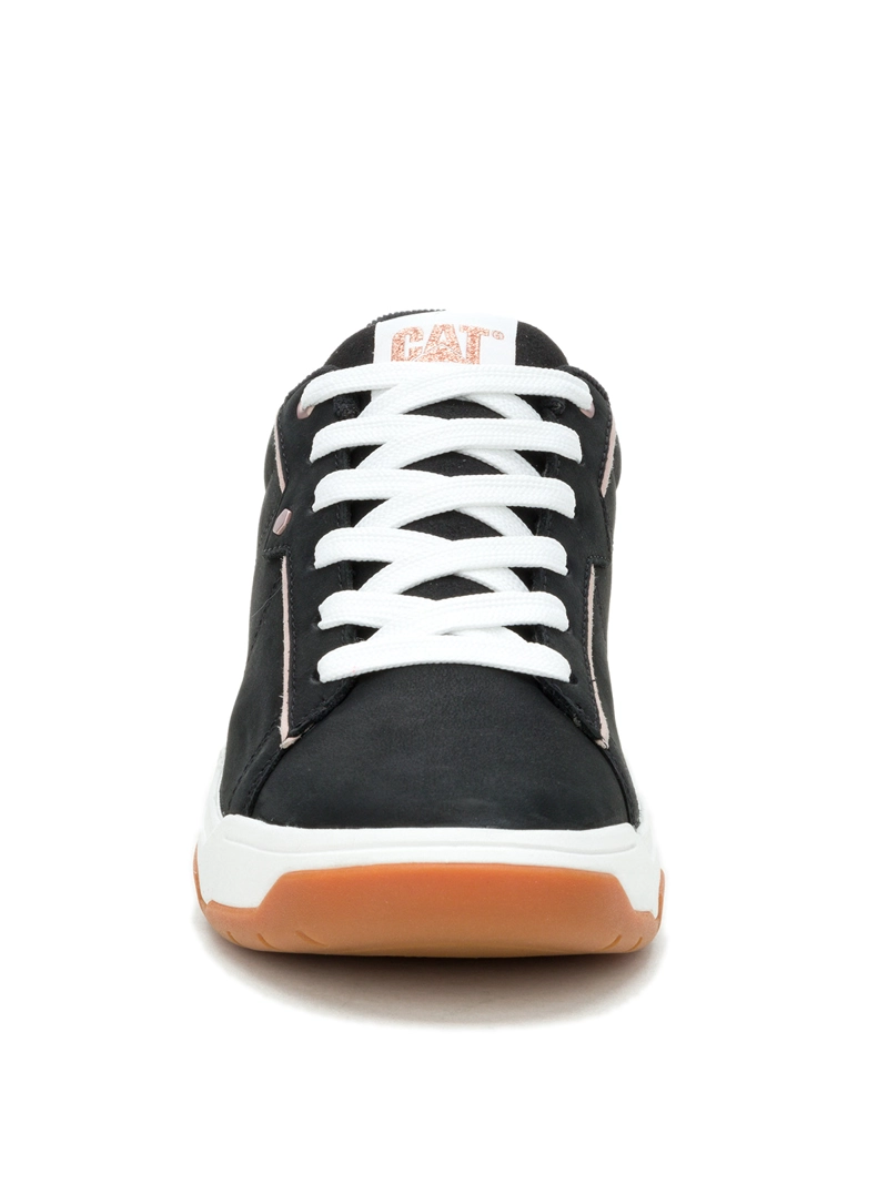 ZAPATILLA CUERO MUJER LORE NEGRO CAT - 5