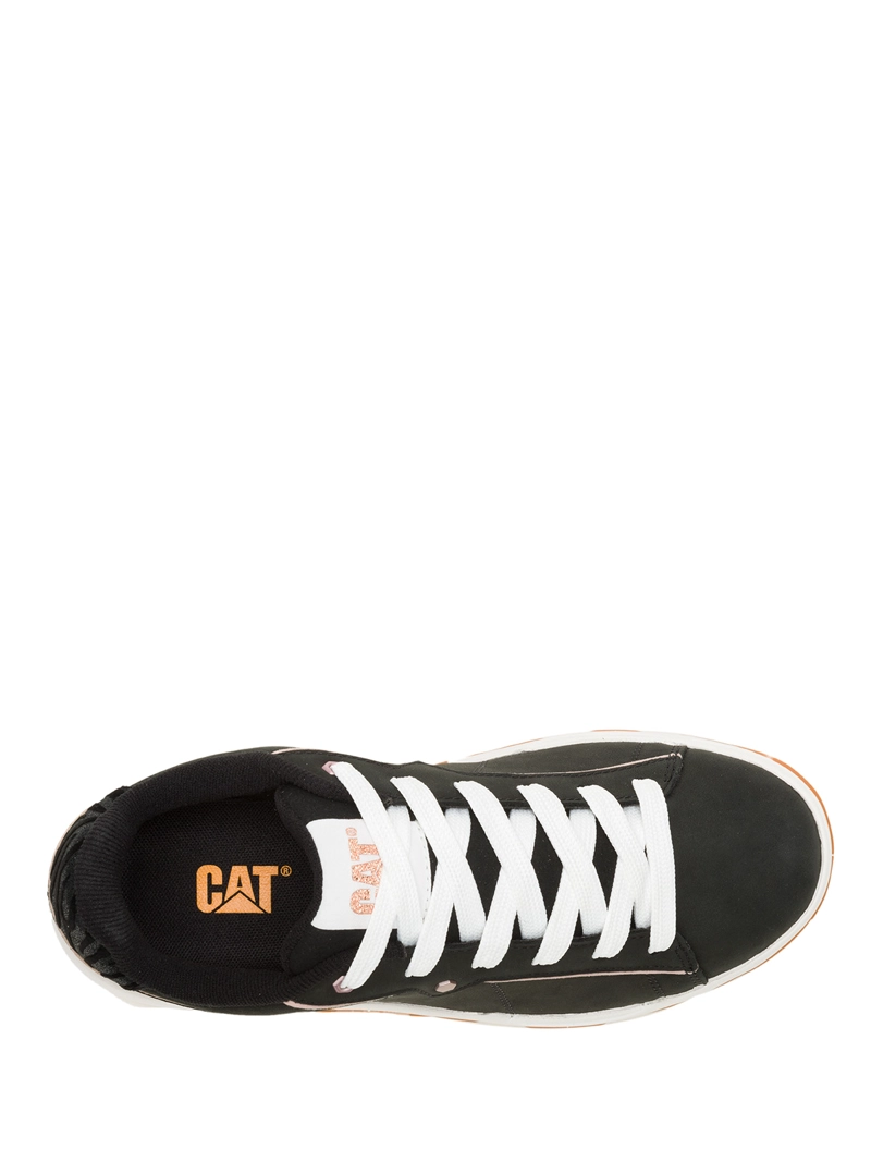ZAPATILLA CUERO MUJER LORE NEGRO CAT - 7