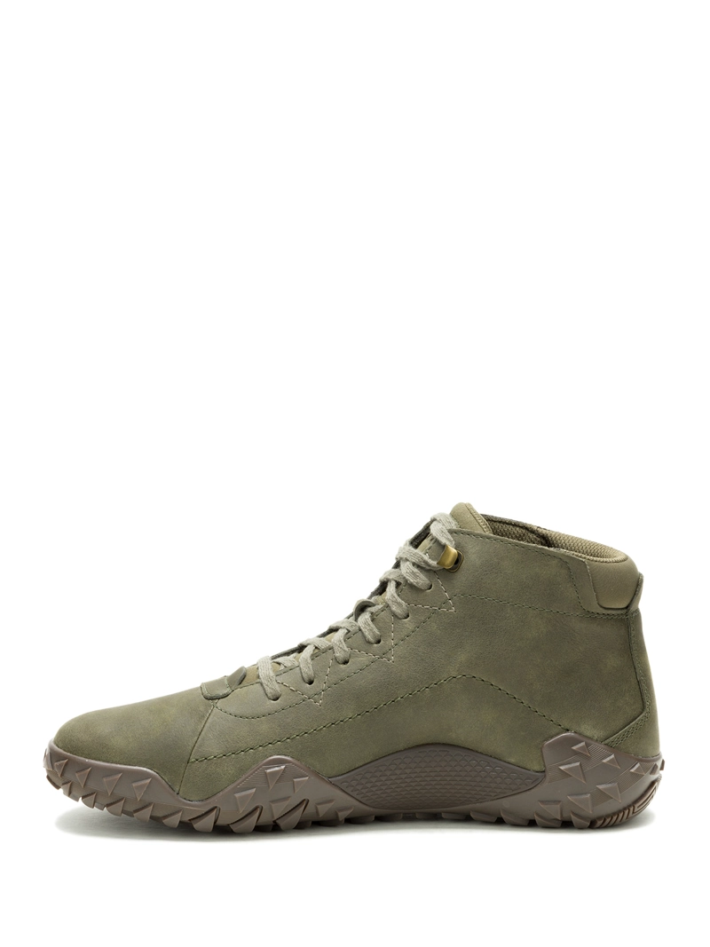 ZAPATILLA C/CAÑA CUERO HOMBRE GRIDLOCK HI OLIVA CAT - 4