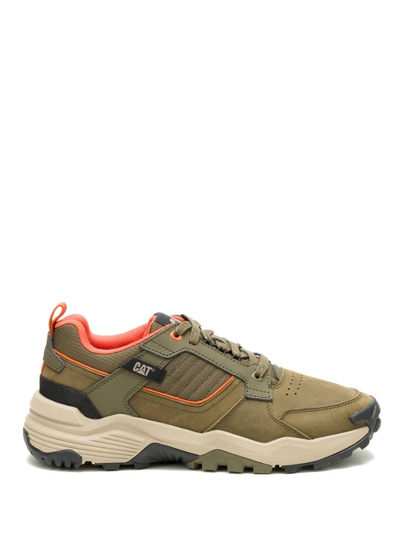 ZAPATILLA CUERO HOMBRE GRAPPLE LEATHER OLIVA CAT - 2